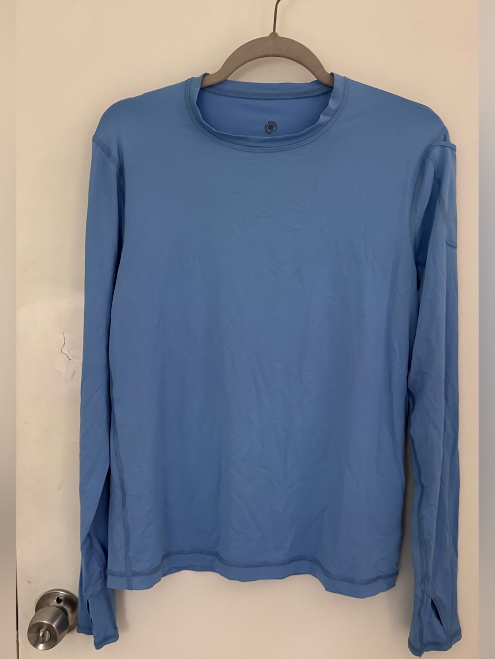BloqUV Women’s Long Sleeve Sun Shirt UPF 50+ Blue Athletic Top Size L - Picture 5 of 8